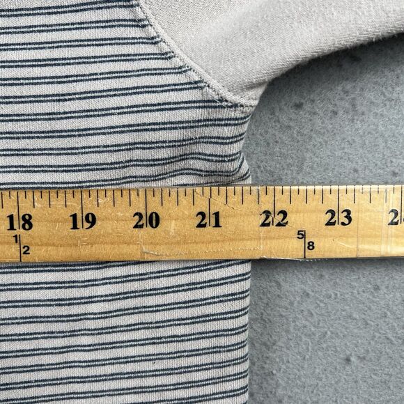 Lost Skateboard Hoodie Men’s Medium Tan Striped Full Zip Surf Sweatshirt - Picture 12 of 16